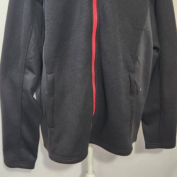 Spyder Men's Black SZ XL Front Full Zip Logo Hand Pockets Sports Jacket Outdoor - Picture 4 of 15